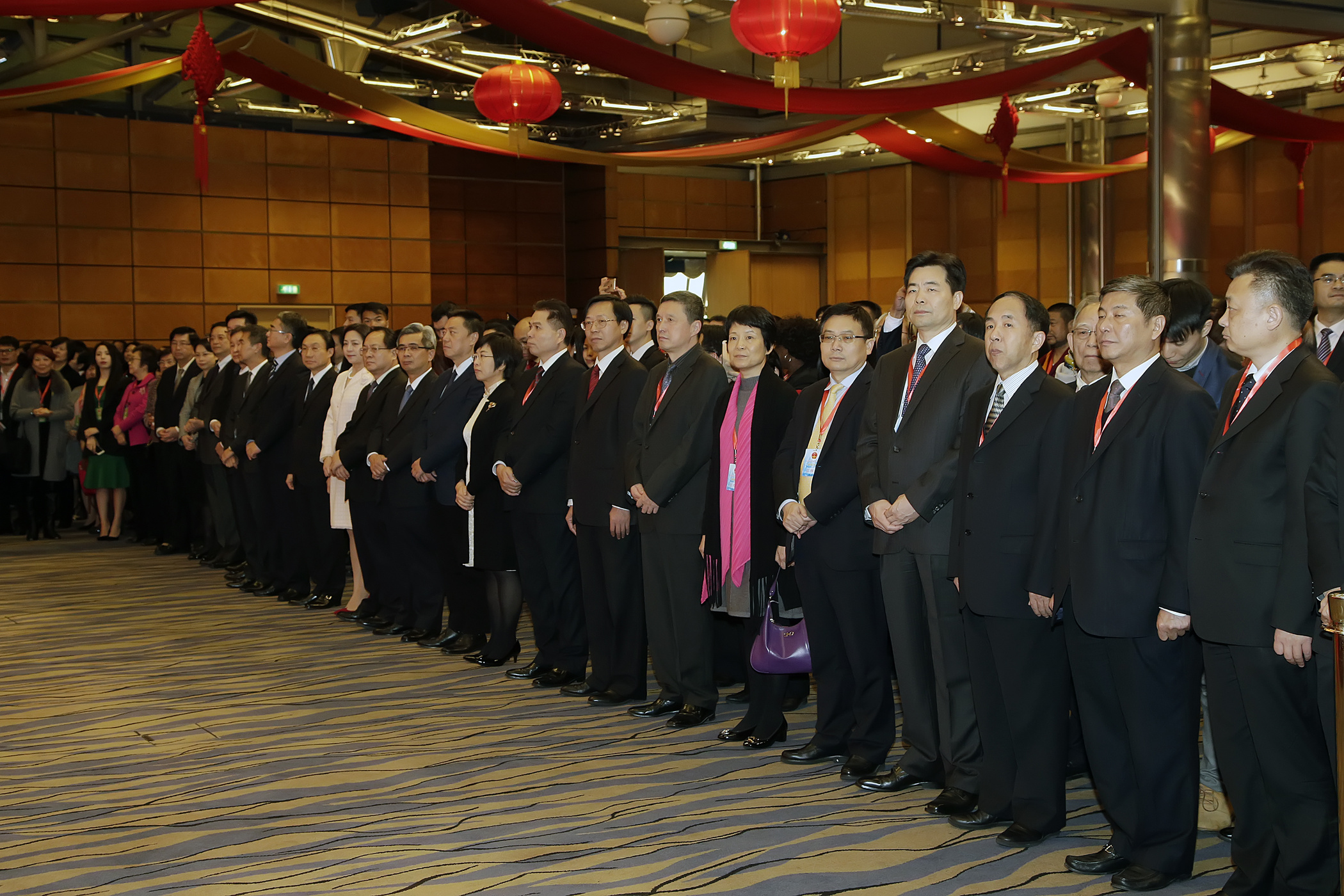 A SAJ Sónia Chan na recepção da Festa da Primavera do Gabinete de Ligação do Governo Central em Macau