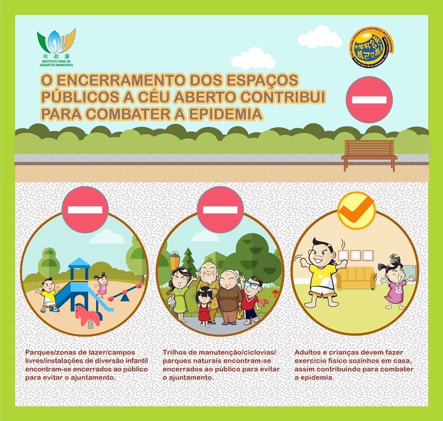 ﹝INFOGRAFIA﹞IAM:O encerramento dos espaços públicos a céu aberto contribui para combater a epidemia