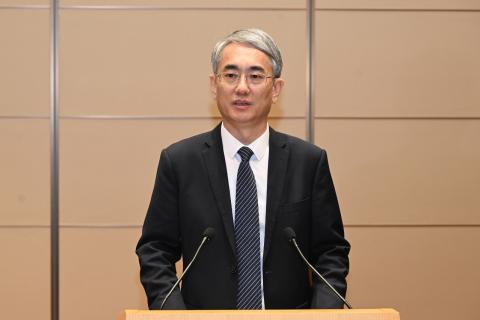 Secretário para a Administração e Justiça e deputado nomeado indigitado, 
André Cheong
