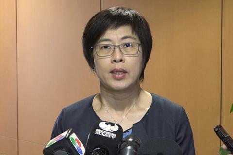 Secretária para a Administração e Justiça, Sónia Chan, fala à 
comunicação social
