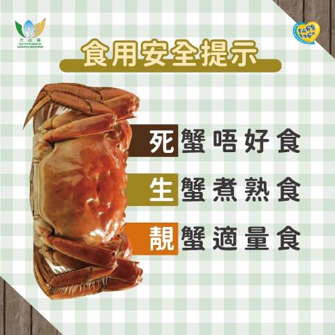 【圖文包1】大閘蟹食用安全提示
