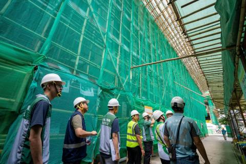 专责小组按地盘现场条件及施工情况分级分项检查
