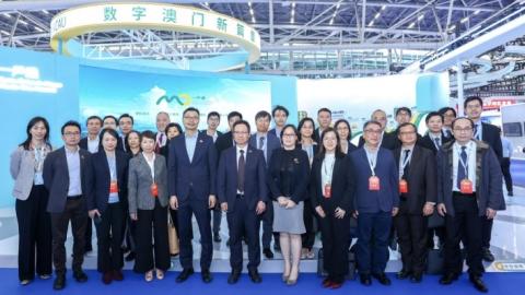 Fotografia do grupo da delegação de Macau que participou no evento
