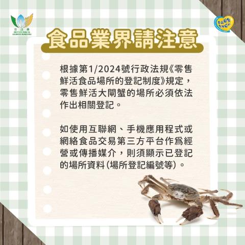 【圖文包3】食品業界注意事項
