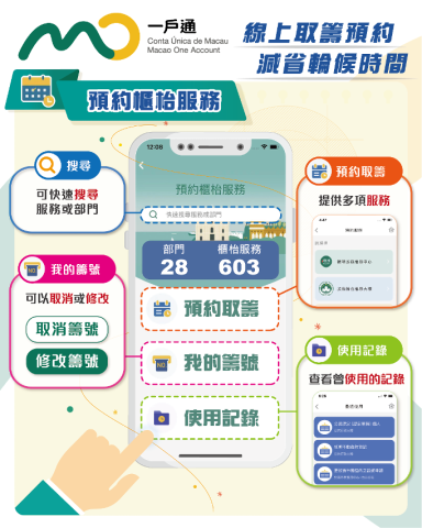 【預約櫃枱服務】線上取籌預約 縮減輪候時間
