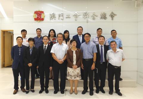 行政法务司司长陈海帆拜访工联听取施政意见
