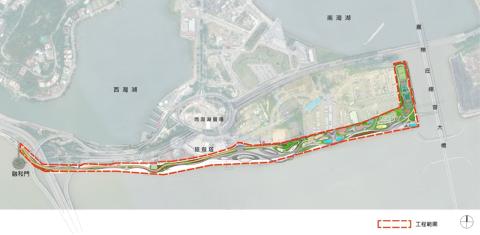 O âmbito da 2.ª fase do Corredor Verde da Margem Sul da Península de Macau
