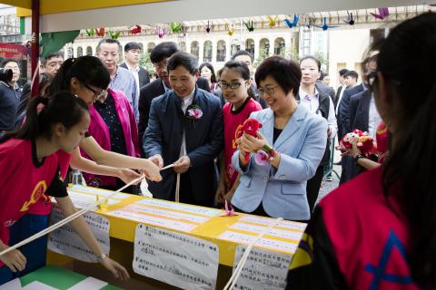 紀念《澳門特別行政區基本法》頒佈二十三周年園遊會，今日在塔石廣場隆重辦行
