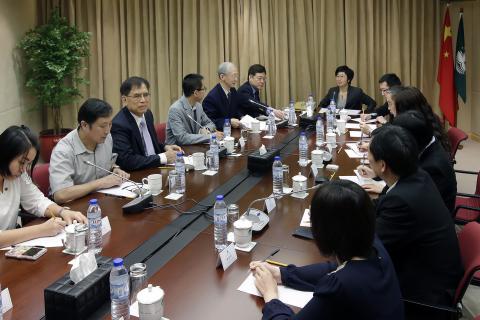 陈海帆司长与澳门学者同盟代表会面
