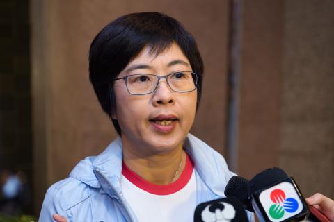 Secretária para a Administração e Justiça, Sónia Chan, fala à 
comunicação social
