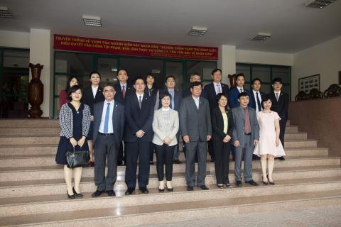 A delegação da RAEM, liderada pela Exma. Sra. Dra. Sónia Chan, teve  
encontro com a Procuradoria-Geral Popular do Vietname para abordar a  
cooperação judiciária em matéria penal
