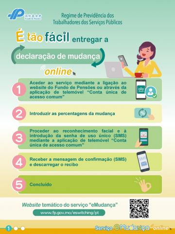 Regime de Previdência dos Trabalhadores dos Serviços Públicos - 
Promoção, a título experimental, do serviço “eMudança” online
