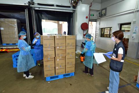確保貨物完成消毒貼上識別標示，方可進行下一步檢疫程序
