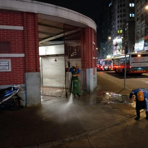 街市外围公共街道清洁
